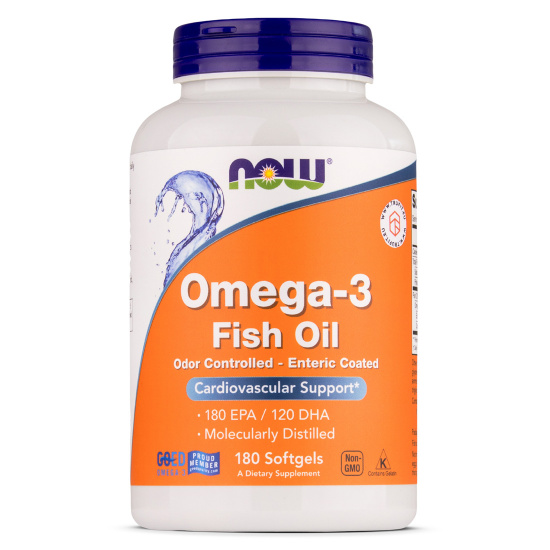 Now Foods - Omega-3 Molecularly Distilled & Enteric Coated